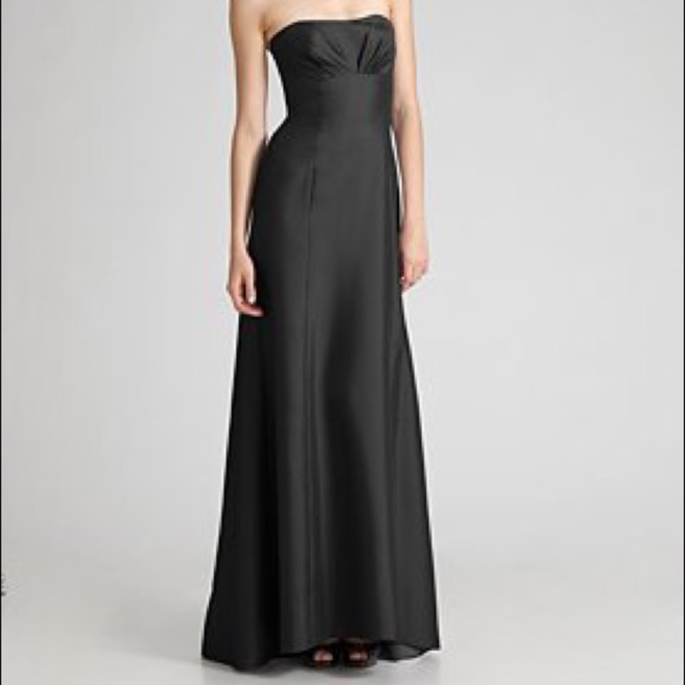 Amsale strapless gown